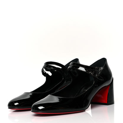 Christian Louboutin Patent Miss Jane Mary Janes 55 Pumps 40.5 Black 3 of 7
