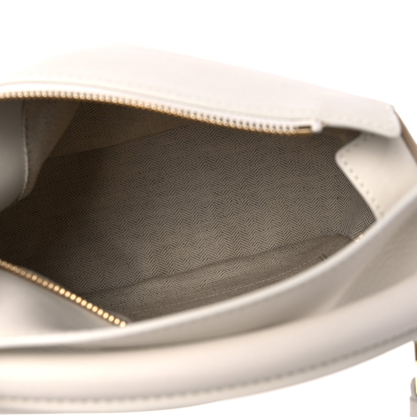 Classic Calfskin Small Puzzle Edge Bag Soft White Paper Craft