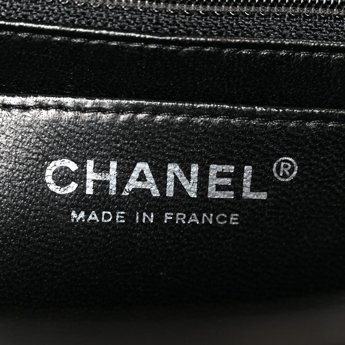 Distressed Patent Quilted Jumbo Single Flap Black