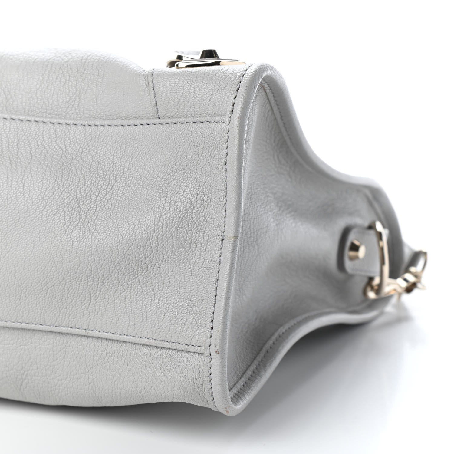 Balenciaga Agneau Gold Metallic Edge Hardware City Gris Glace 8 of 9
