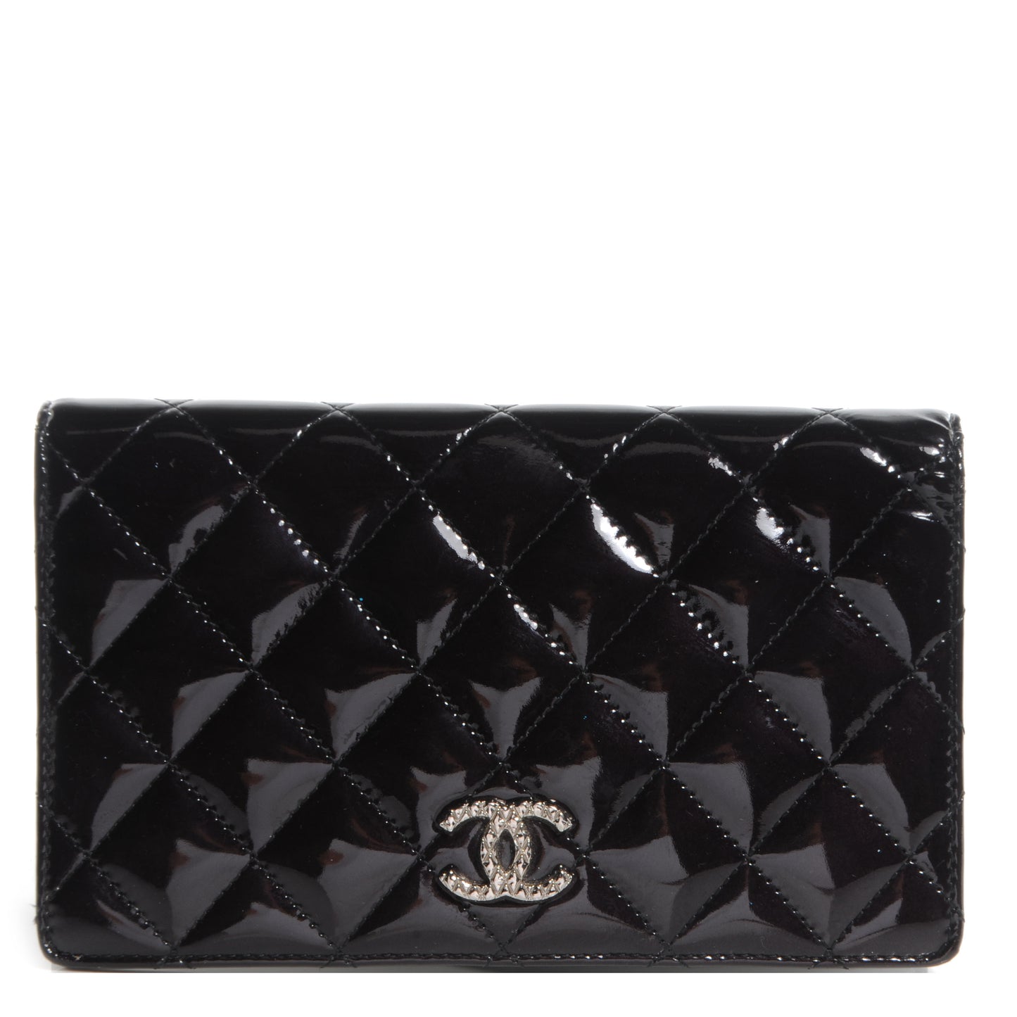 Patent Brilliant Yen Wallet Black