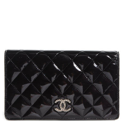 Chanel Patent Brilliant Yen Wallet Black 1 of 7