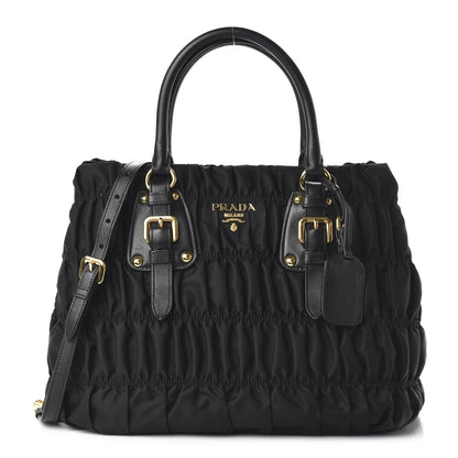Prada Tessuto Nylon Gaufre Tote Black 1 of 9