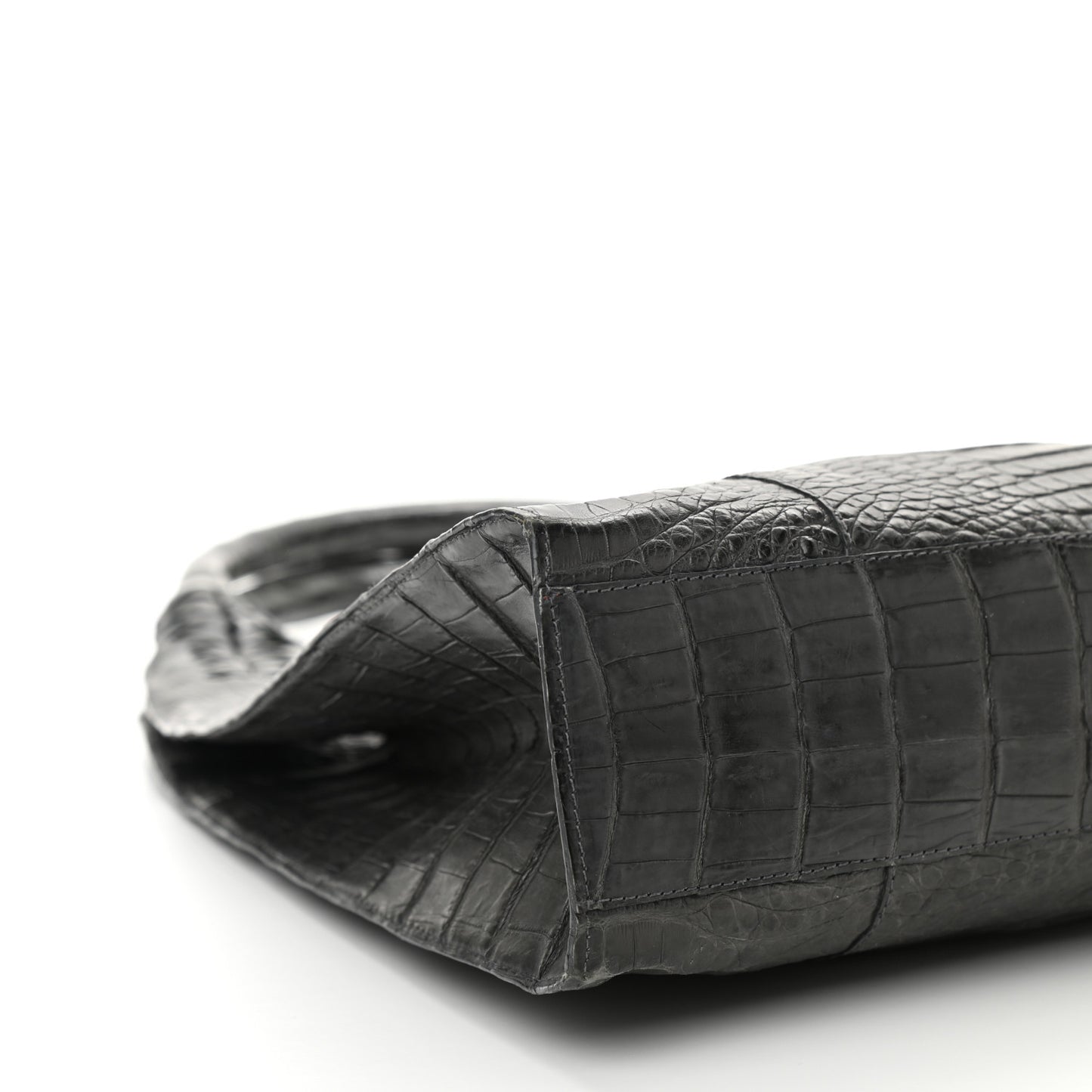 Crocodile Shoulder Bag Gray