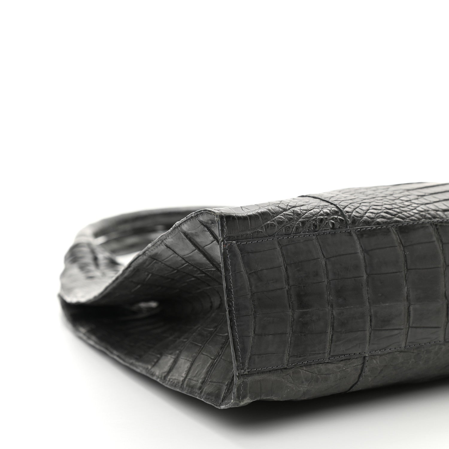 Nancy Gonzalez Crocodile Shoulder Bag Gray 8 of 9