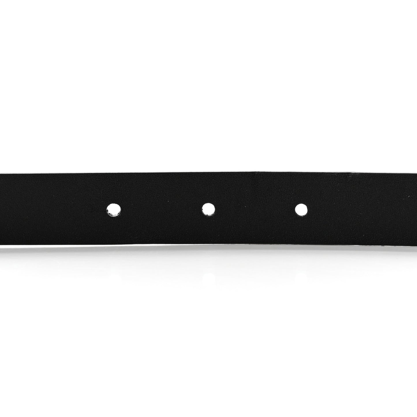 Calfskin CC Chain Logo Belt 80 32 Black
