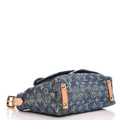 Louis Vuitton Monogram Denim Baggy PM Blue 4 of 9