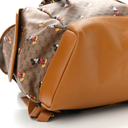 Gucci X DISNEY Mini Vintage GG Supreme Monogram Mickey Mouse Medium Backpack Beige Vintage Sun Oil 8 of 9