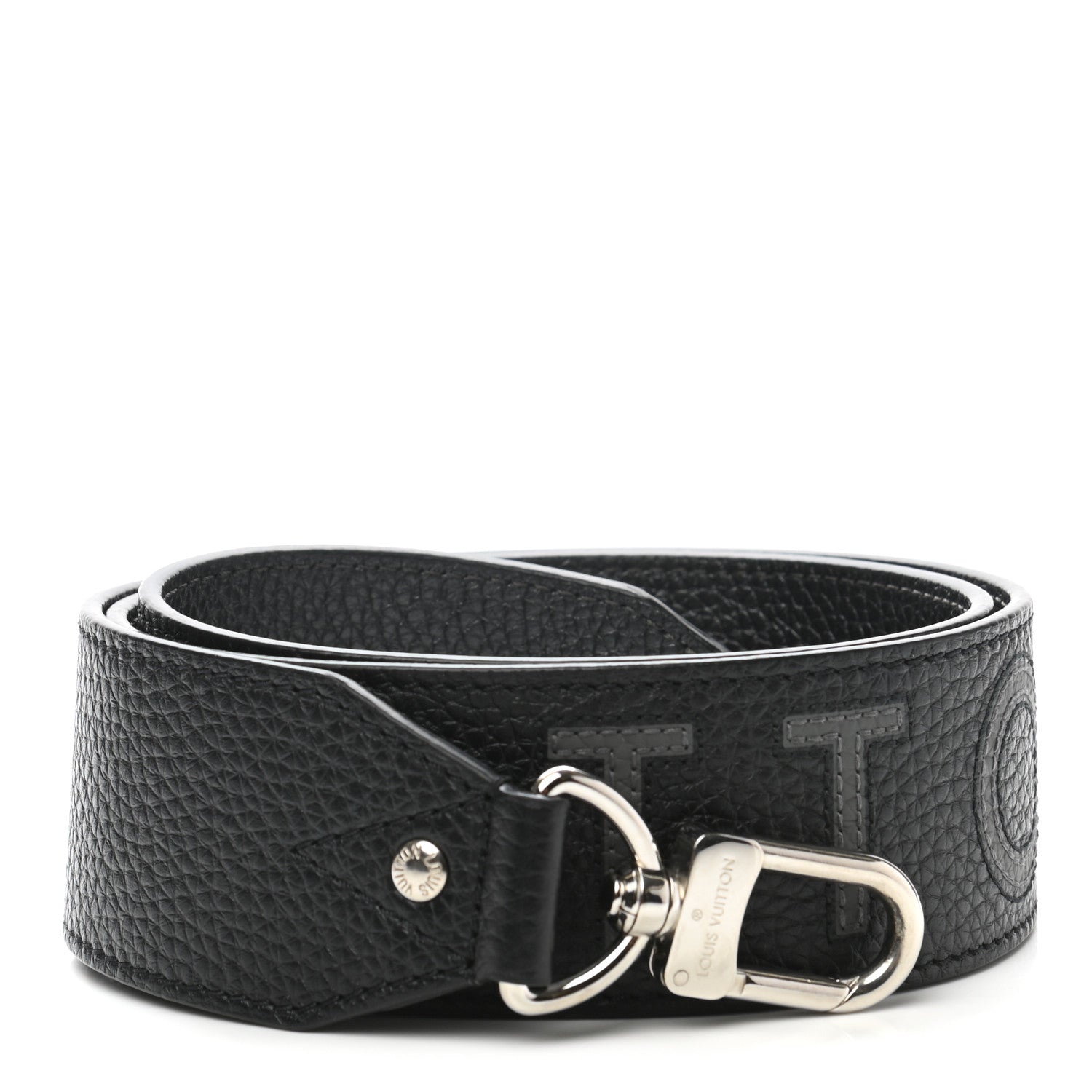 Louis Vuitton Taurillon Bandouliere Shoulder Strap Black 1 of 6