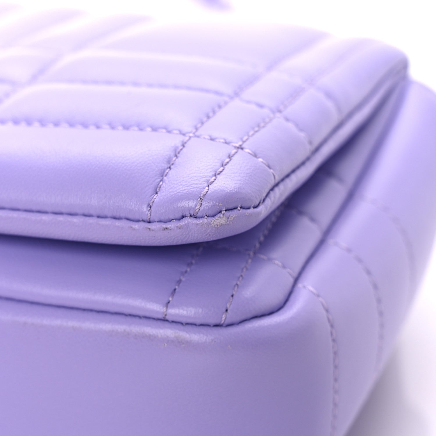 Burberry Lambskin Quilted Small Lola Bag Soft Violet 11 of 11
