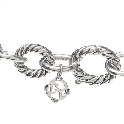 David Yurman Sterling Silver 10mm Medium Oval Link Necklace 4 of 6