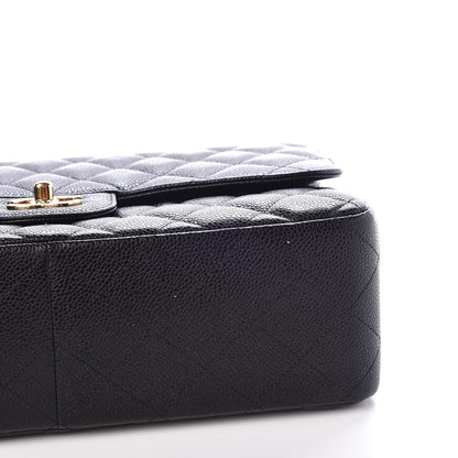 Chanel Caviar Quilted Jumbo Double Flap Black 8 of 11