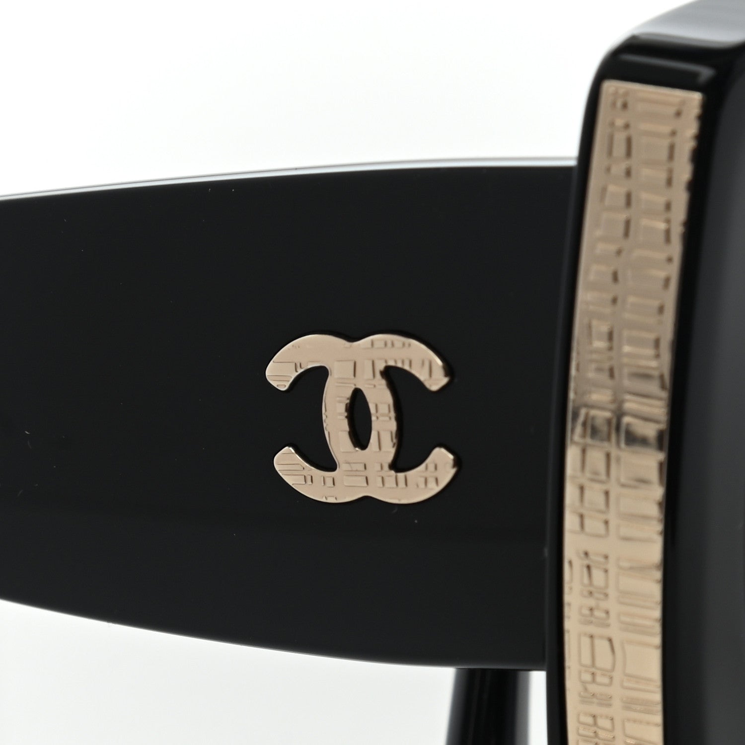 Chanel Acetate Rectangle Sunglasses 5435 Black 9 of 9