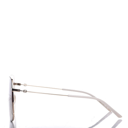 Gucci Rectangular Frame Interlocking G Sunglasses GG0394S Brown 3 of 8