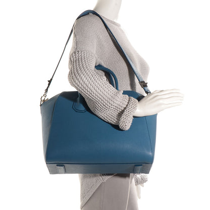 Givenchy Sugar Goatskin Medium Antigona Blue 2 of 10
