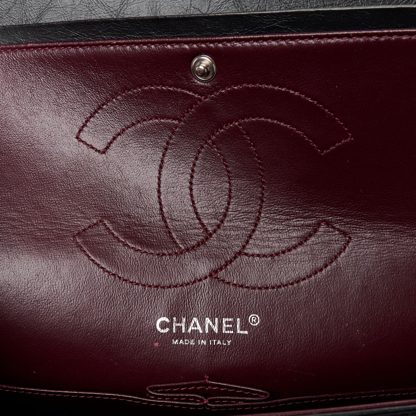 Aged Calfskin Quilted 2.55 Reissue 226 Flap Black