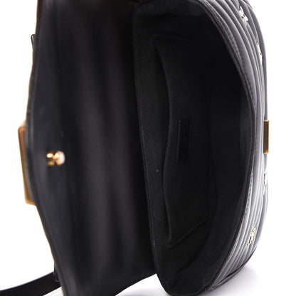 Louis Vuitton Calfskin Love Lock New Wave Chain MM Black 5 of 8