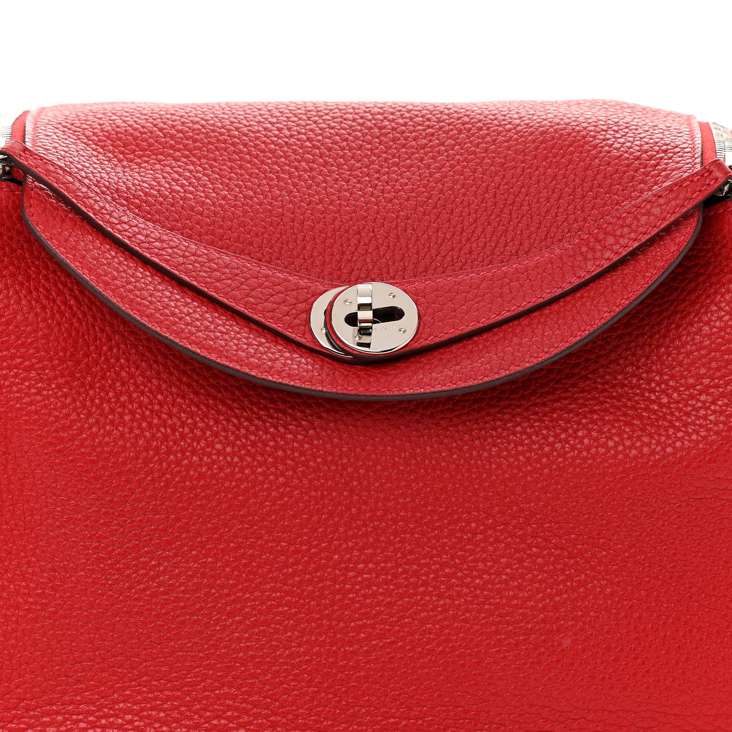 Hermes Taurillon Clemence Lindy 30 Rouge Casaque 7 of 9