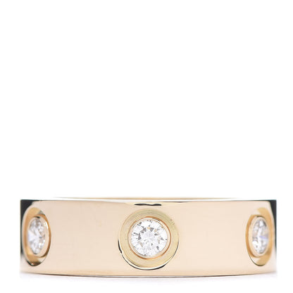 Cartier 18K Yellow Gold 6 Diamond 5.5mm LOVE Ring 48 4.5 3 of 4