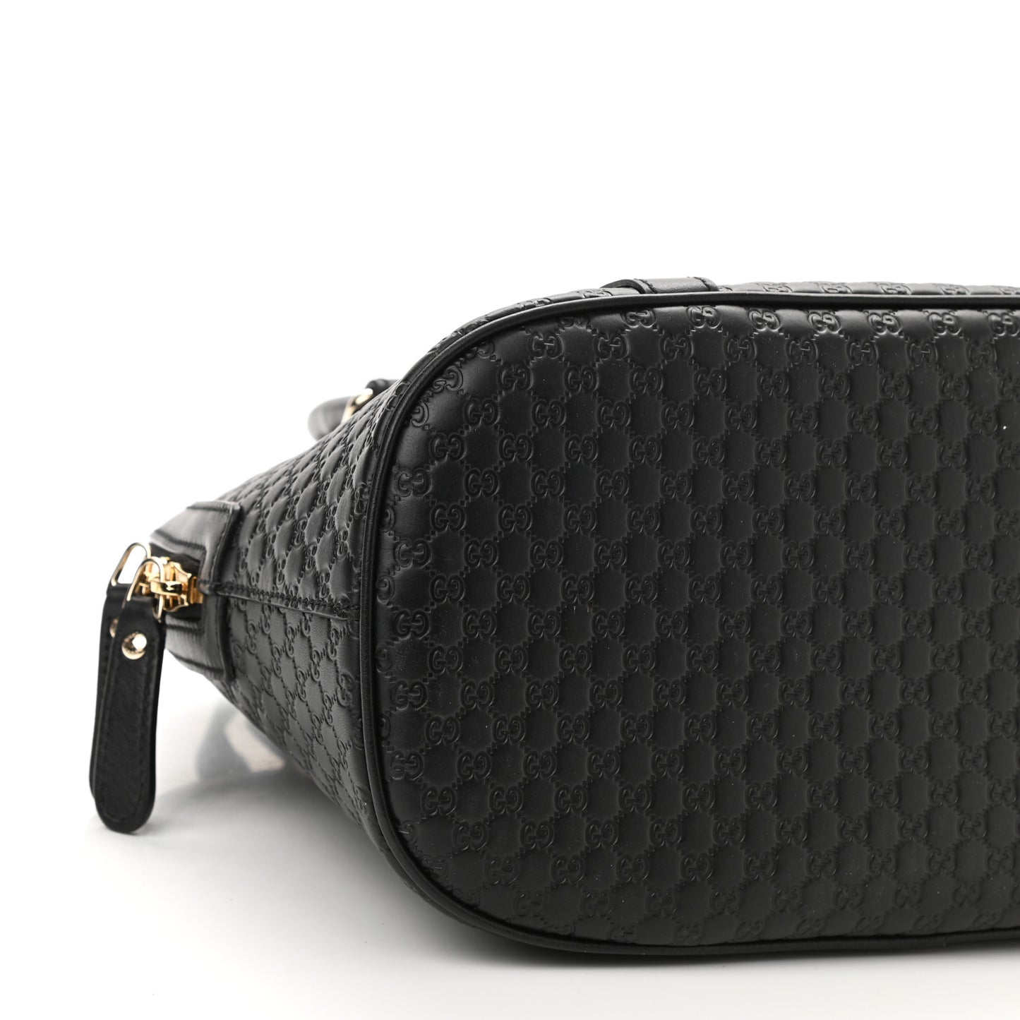 Microguccissima Medium Dome Bag Black
