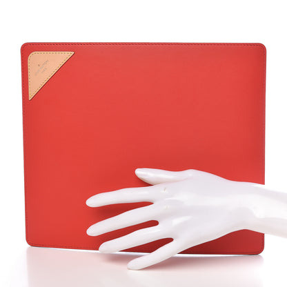 Louis Vuitton Calfskin Monogram Mouse Pad Red 2 of 7