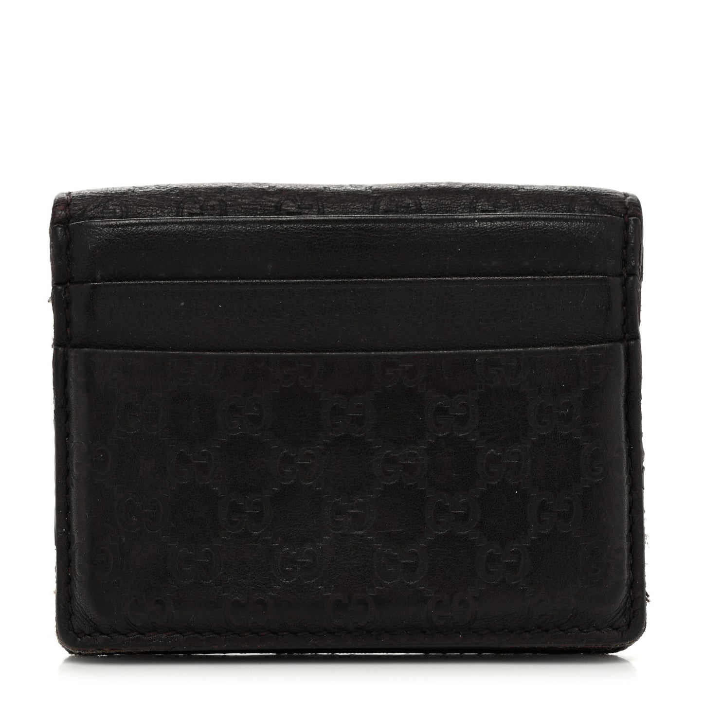 Guccissima Card Holder Brown