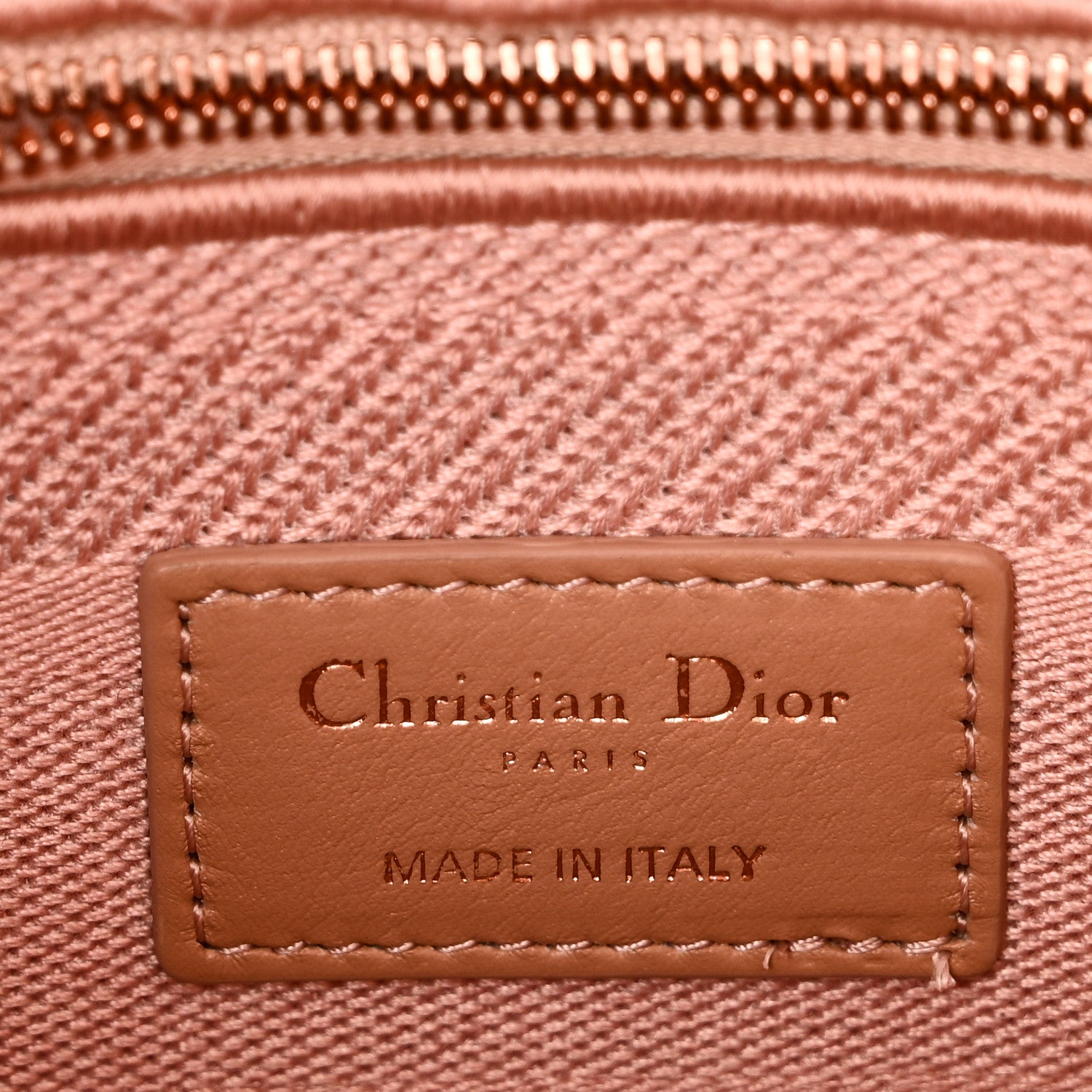 Christian Dior Canvas Embroidered Medium Lady D-Lite Bois De Rose 6 of 9