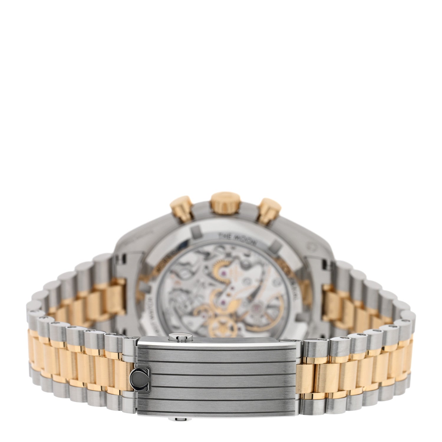 Omega Stainless Steel 18K Moonshine Gold 42mm Speedmaster Moonwatch Professional Chronograph Manual Winding Watch Silver 42.310.20.42.50.02.001 3 of 5