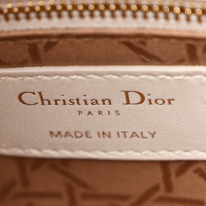 Christian Dior Lambskin Cannage Small My ABCDior Lady Dior White 6 of 10