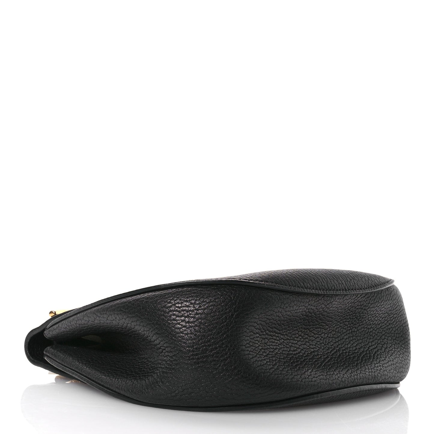 Grained Lambskin Drew Shoulder Bag Black