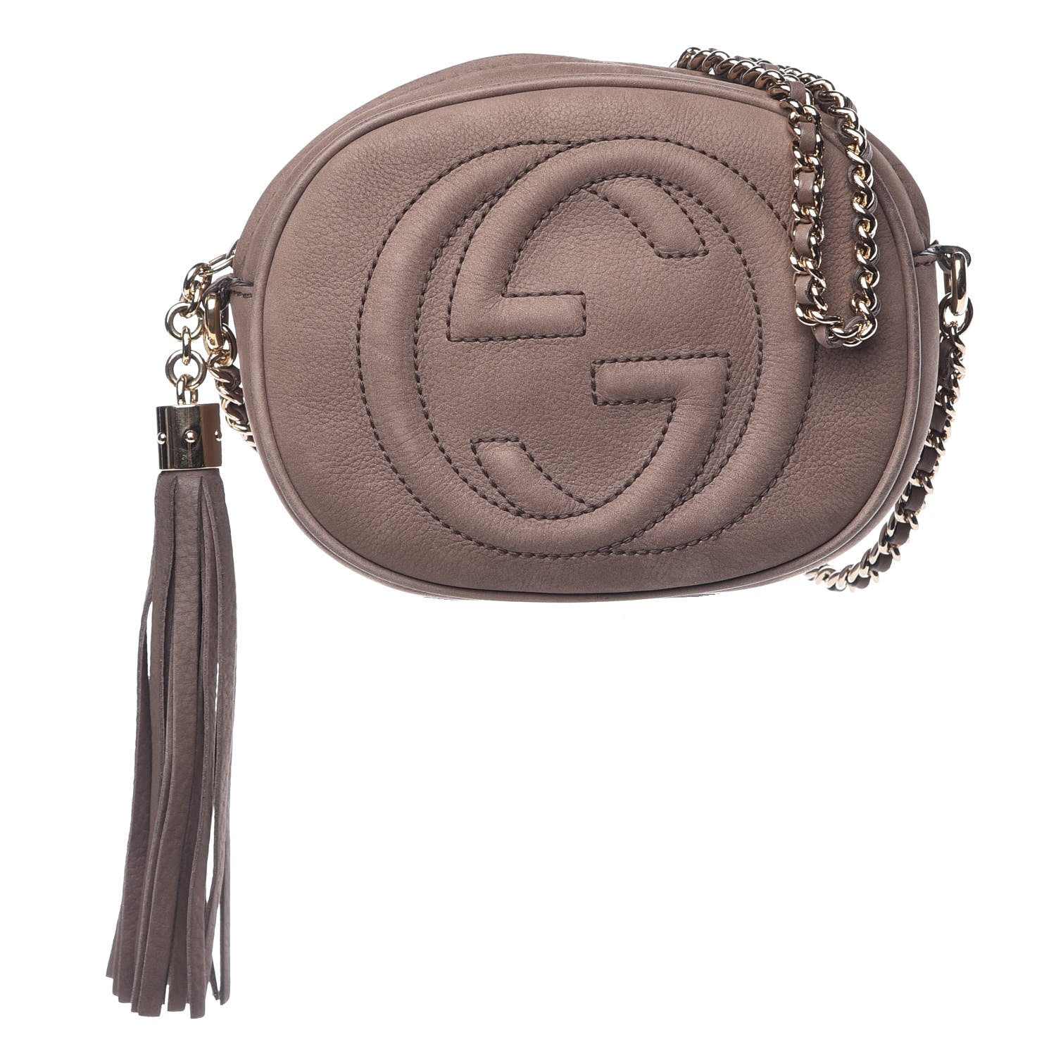 Gucci Vitello Range Mini Soho Chain Bag Grey Field 1 of 12