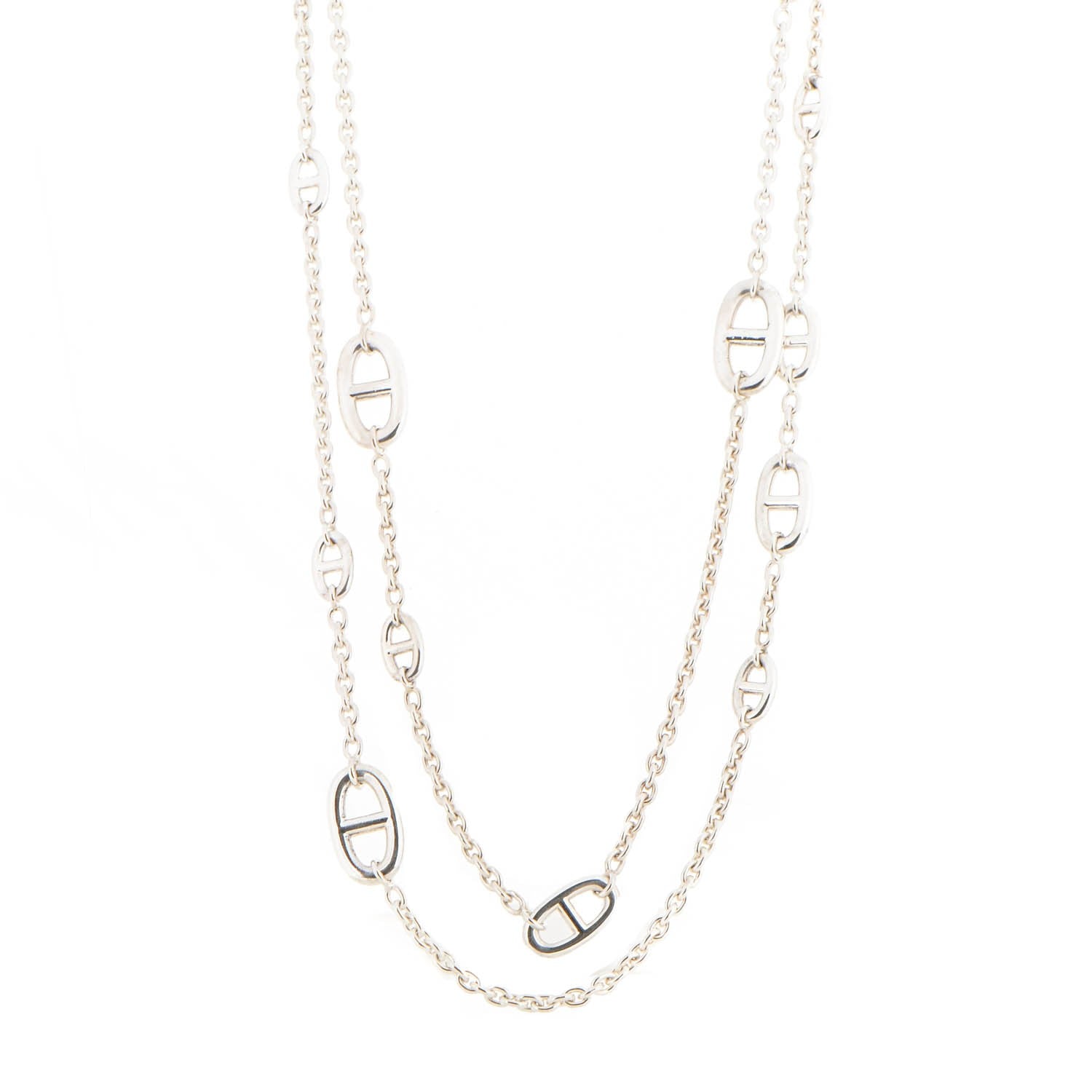 Hermes Sterling Silver Farandole Necklace 120 1 of 5