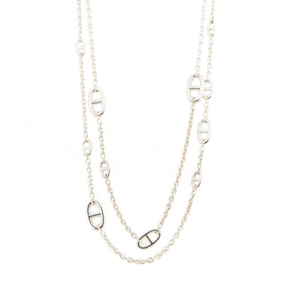Hermes Sterling Silver Farandole Necklace 120 1 of 5