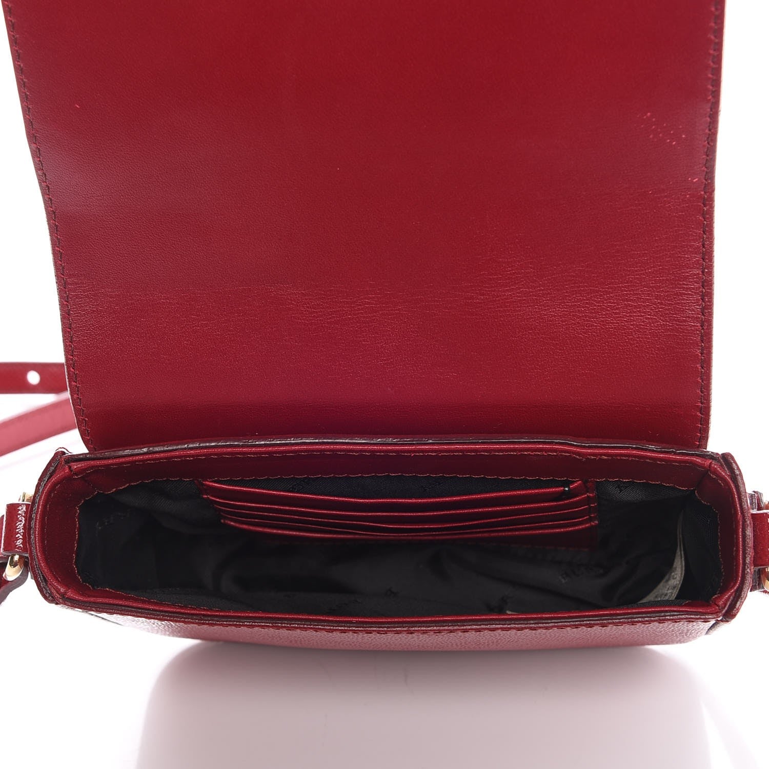 Burberry Patent London Crossbody Bag Alizarin Crimson 7 of 11