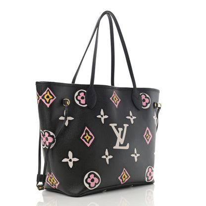 Louis Vuitton Monogram Giant Wild At Heart Neverfull MM Black 5 of 11