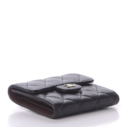 Chanel Caviar Quilted Compact Flap Wallet Black 4 of 9
