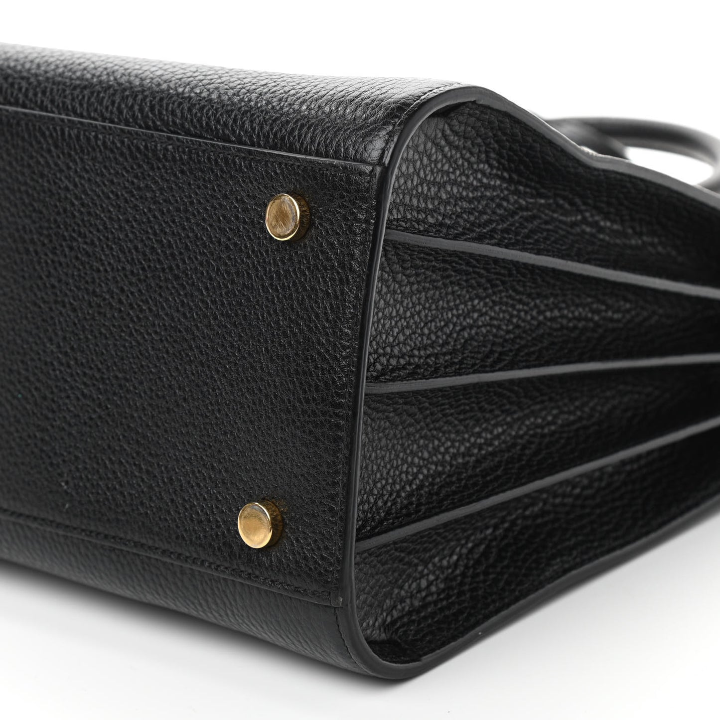 Grained Calfskin Small Sac De Jour Black