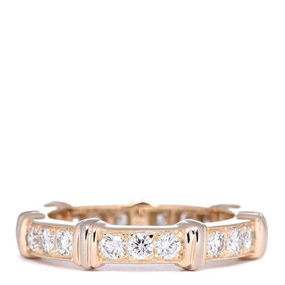 Tiffany CARTIER 18K Yellow White Gold Diamond Contessa Band Ring 49 4.75 3 of 7