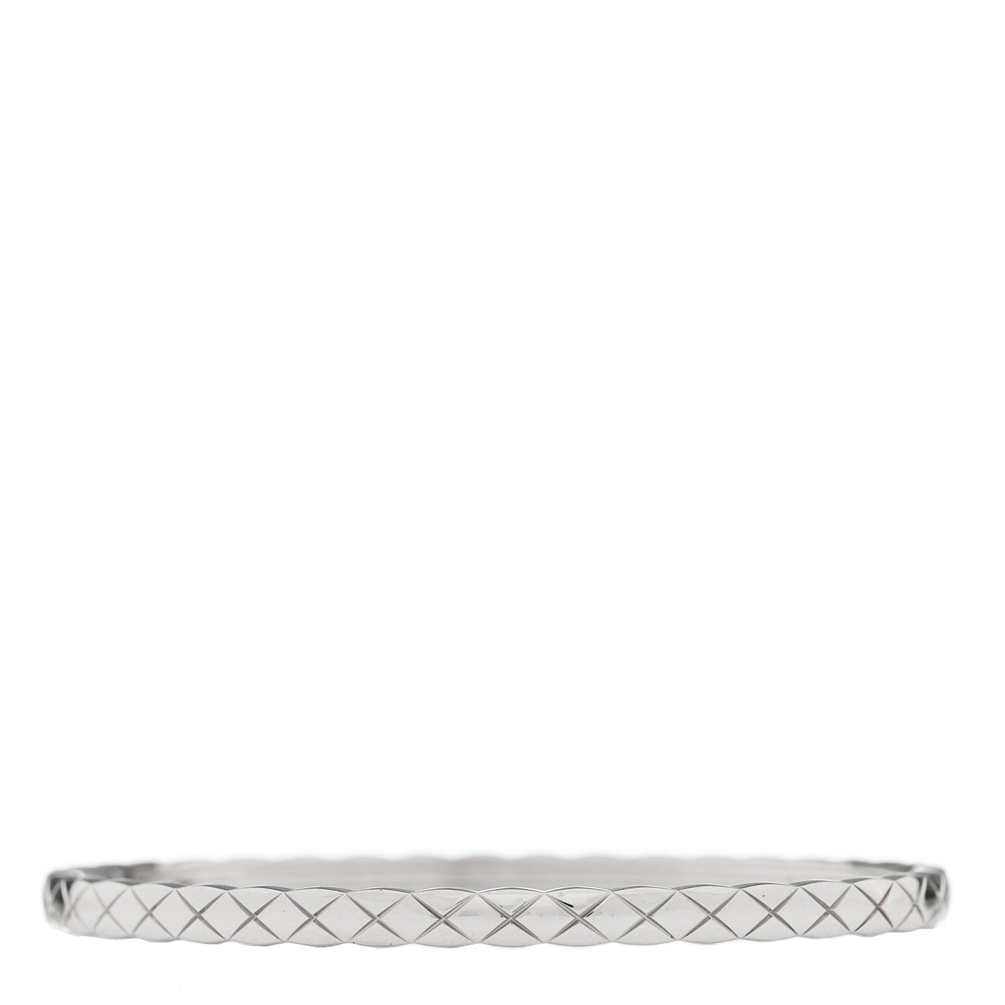 18K White Gold Mini Coco Crush Bangle Bracelet S
