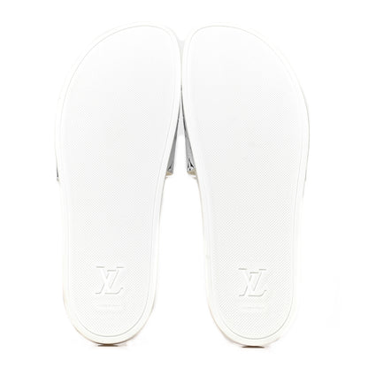 Louis Vuitton Iridescent Rubber Monogram Mens Waterfront Mules 12 White 5 of 8