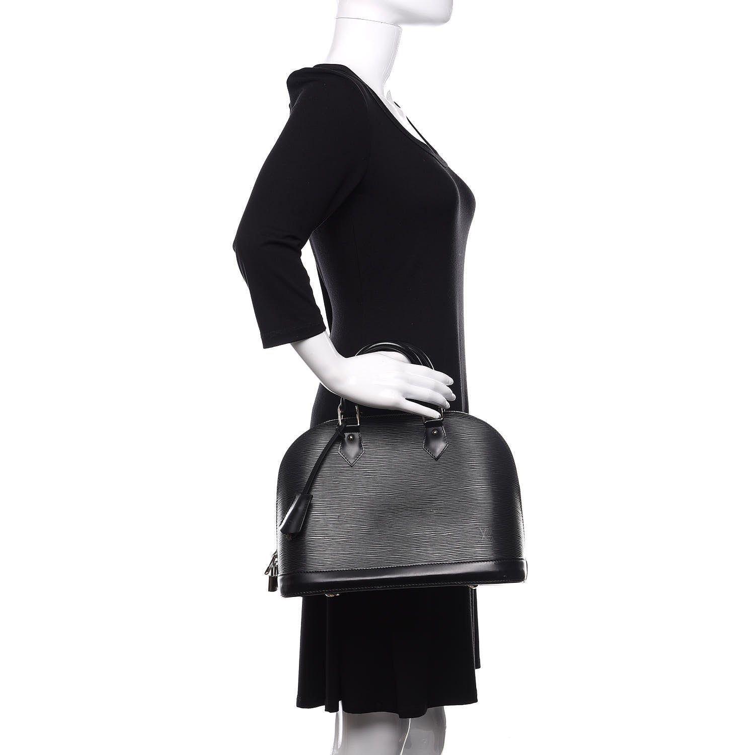 Louis Vuitton Epi Alma PM Black 2 of 18