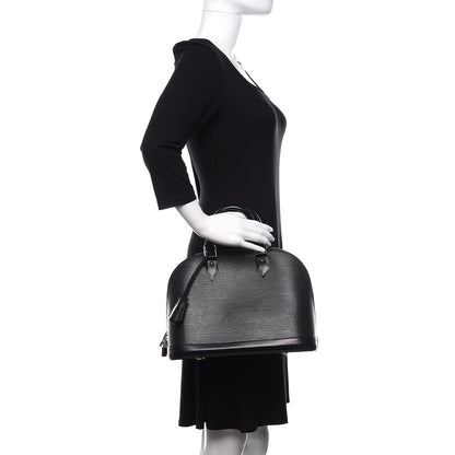 Louis Vuitton Epi Alma PM Black 2 of 18