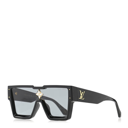 Louis Vuitton Acetate Cyclone Sunglasses Z1578E Black 1 of 9