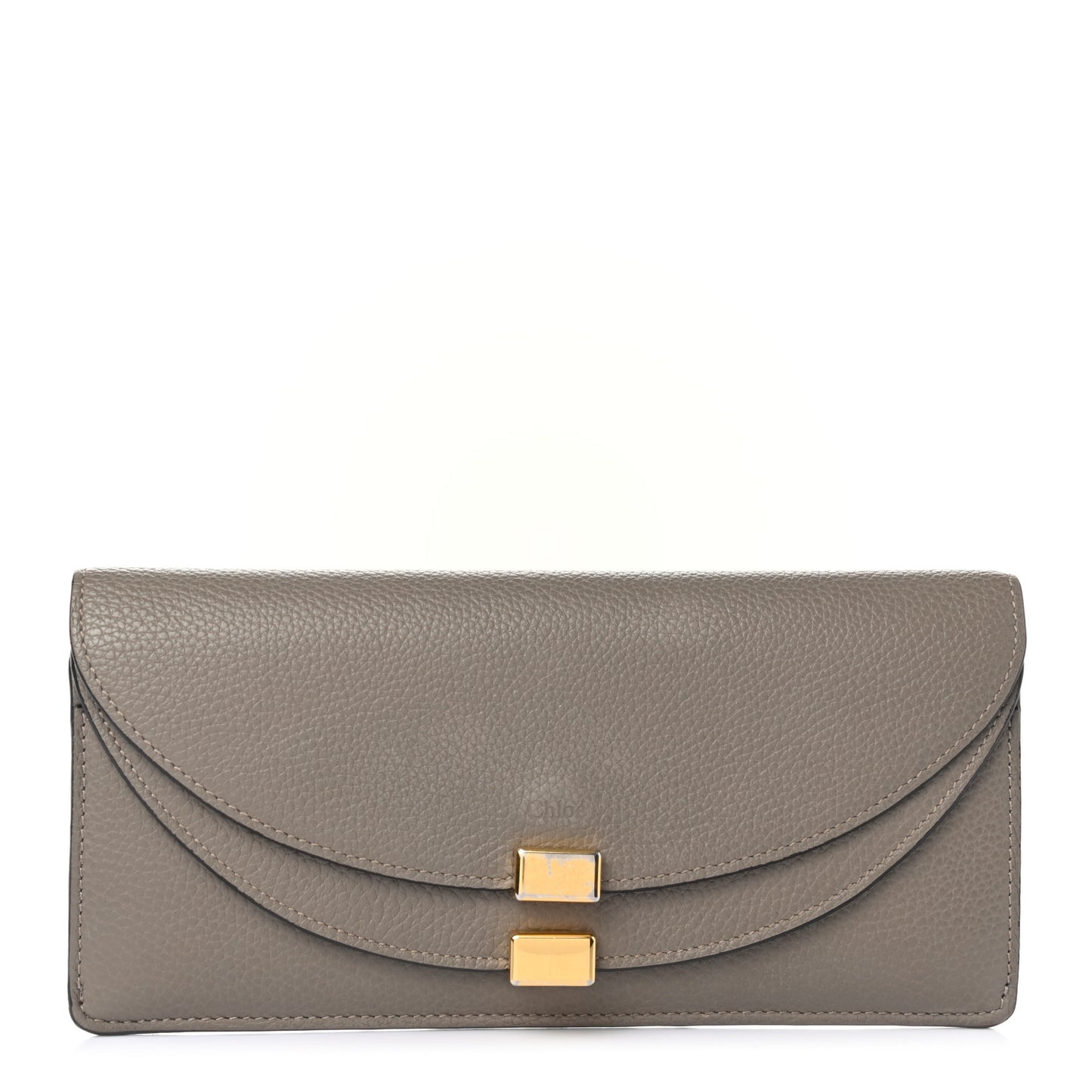 Calfskin Georgia Flap Wallet Motty Grey