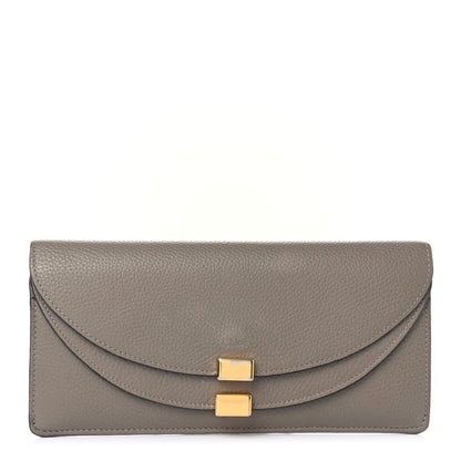 Chloe Calfskin Georgia Flap Wallet Motty Grey 1 of 8