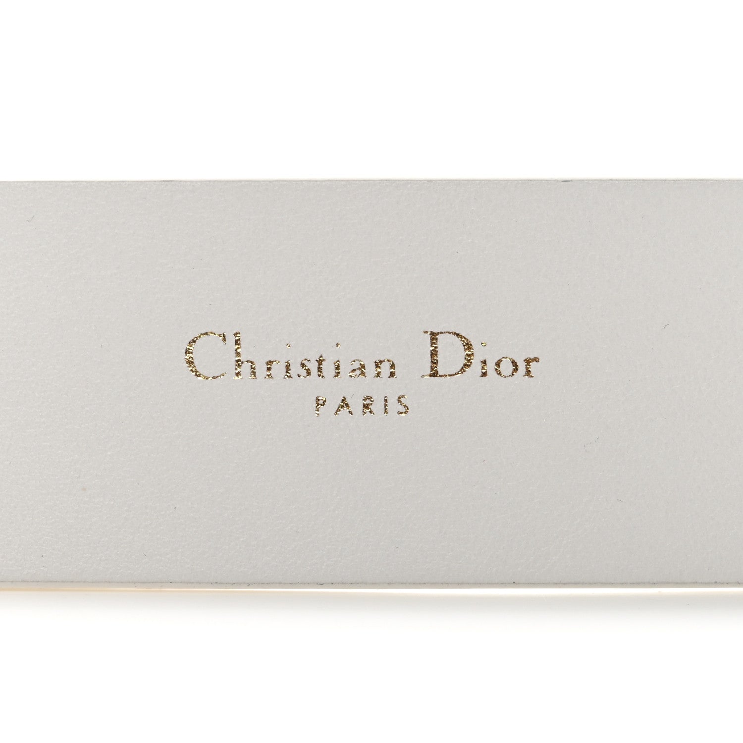 Christian Dior Calfskin 30 Montaigne 90 36 Belt White 1830355