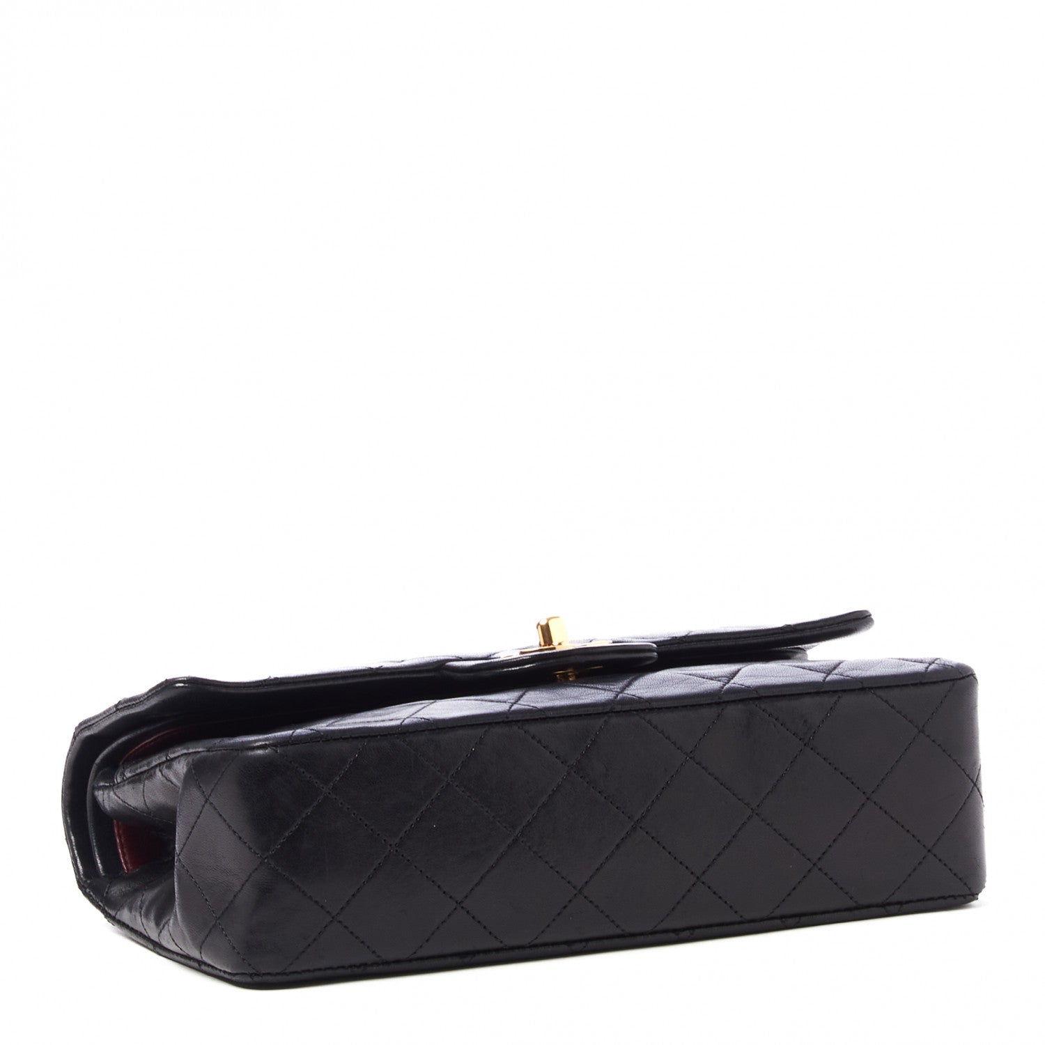 Chanel Lambskin Quilted Small Double Flap Black 3 of 9