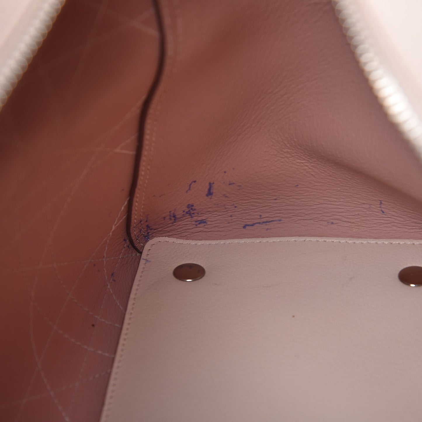 Grained Calfskin Cannage Medium Ultradior Tote Rose Poudre