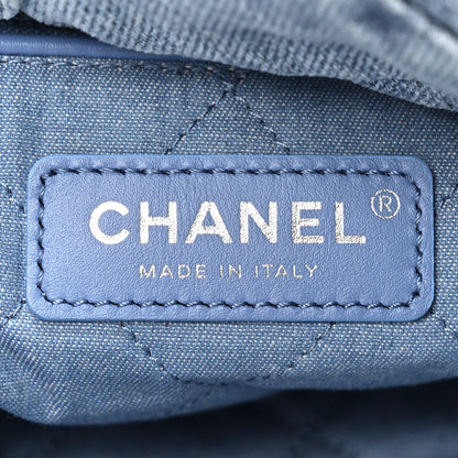Chanel Denim Quilted Small Chanel 22 Blue 7 of 11