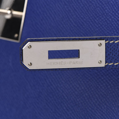 Hermes Epsom Candy Kelly Retourne 35 Bleu Electrique Mykonos 15 of 36